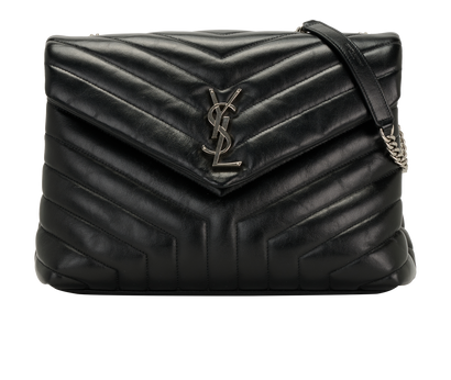 Large Loulou, &pound;1,200, Handbags, Black, Leather, Front view